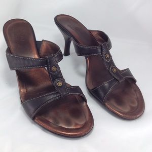 Cole Haan Cait Slide Leather Sandals